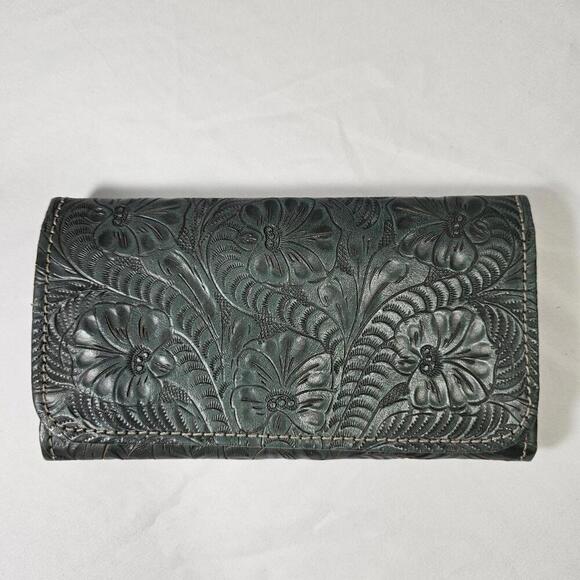 American West Handbags - American West Women's Ladies Tri-Fold Wallet Turquoise-Vintage